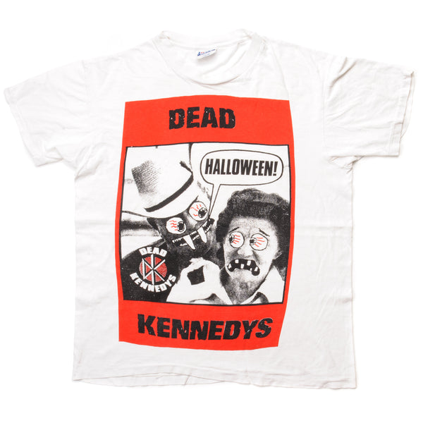 Vintage Dead Kennedys Halloween ! Tee Shirt 1992 Size Medium Made In USA With Single Stitch Sleeves. WHITE