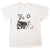 Vintage Nirvana With Kurt Cobain Tee Shirt 1990 Size Medium Made In USA With Single Stitch Sleeves. WHITE