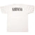 Vintage Nirvana With Kurt Cobain Tee Shirt 1996 Size Large with single stitch sleeves. white
