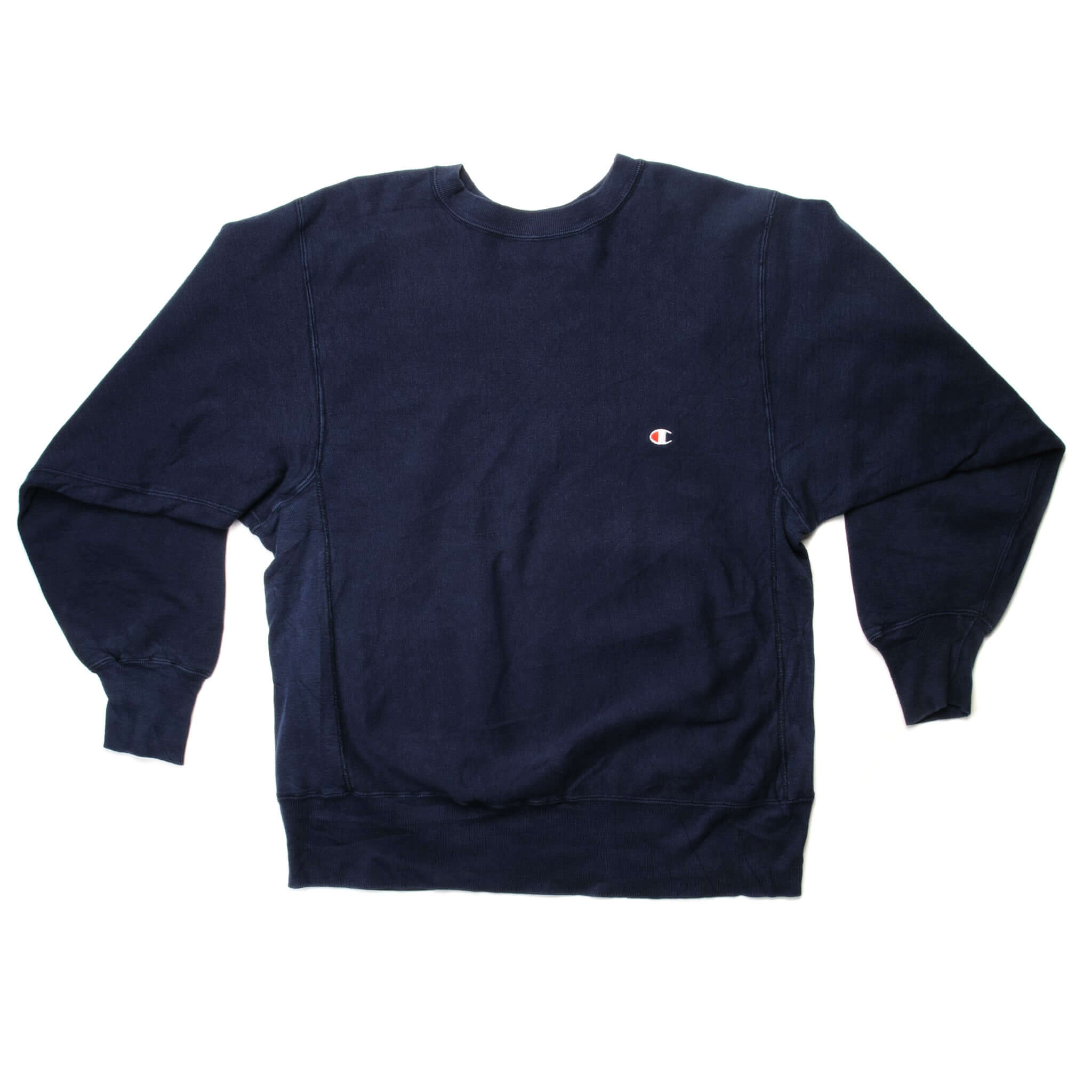 Vintage Champion Reverse Weave Sweatshirt Early 1980s-1990 Size Large Made In USA. BLUE