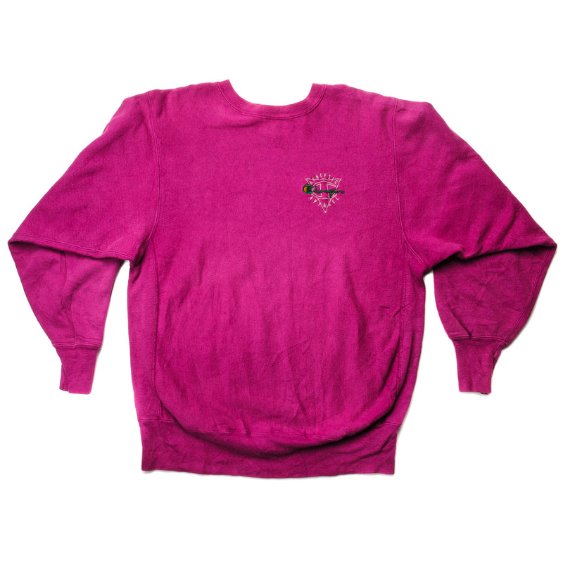 Vintage Champion Reverse Weave Sweatshirt Early 1980S-1990 Size Large Made In USA. PINK