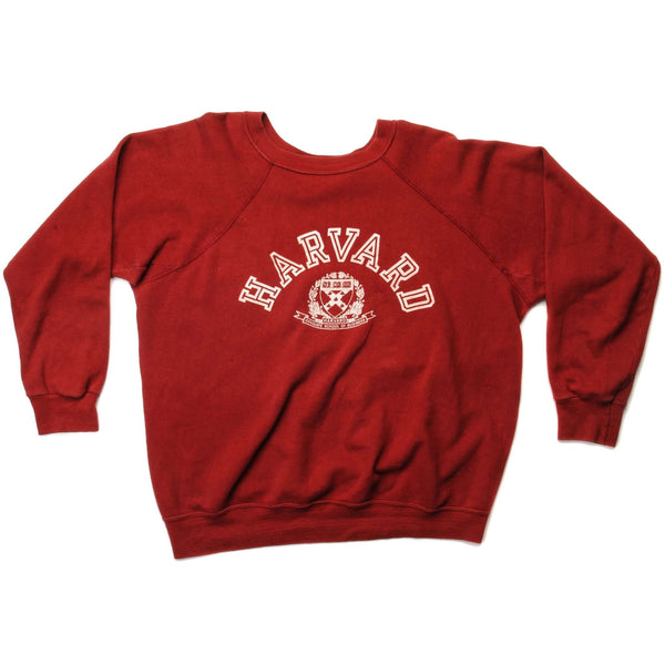 Vintage Champion Harvard Graduate School of Business Sweatshirt 1969-Early 1980S Size Large Made In USA. red