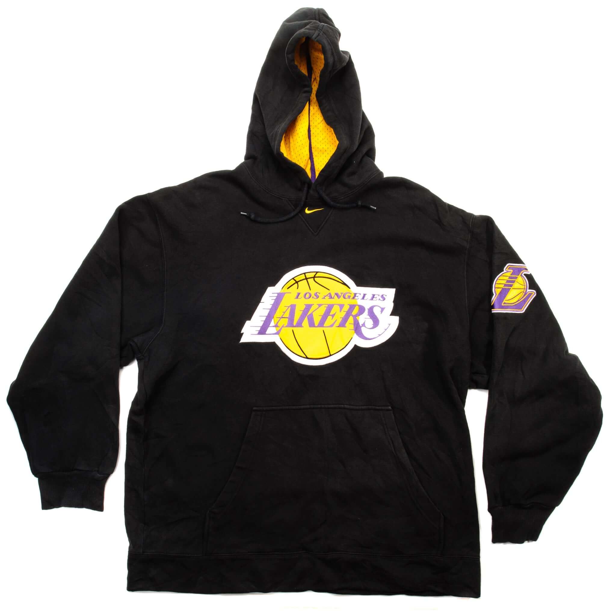 Vintage Nike NBA Los Angeles Lakers Hoodie Sweatshirt Size Large