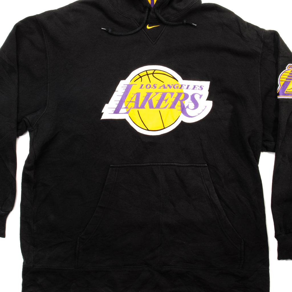 Vintage Nike NBA Los Angeles Lakers Pull Over Hoodie Jacket Size Youth XL.