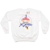 Vintage Disneyland 30th Year Sweatshirt 1985 Size Large Made In USA Deadstock. WHITE