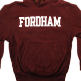 VINTAGE CHAMPION REVERSE WEAVE FORDHAM UNIVERSITY HOODIE SWEATSHIRT EARLY 1990S SIZE XL MADE IN USA