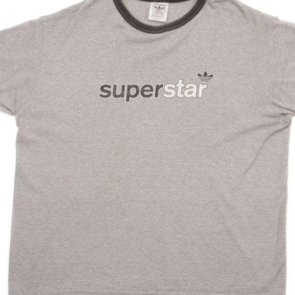 CAMISETA VINTAGE ADIDAS SUPERSTAR TALLA XL FABRICADA EN EE. UU.