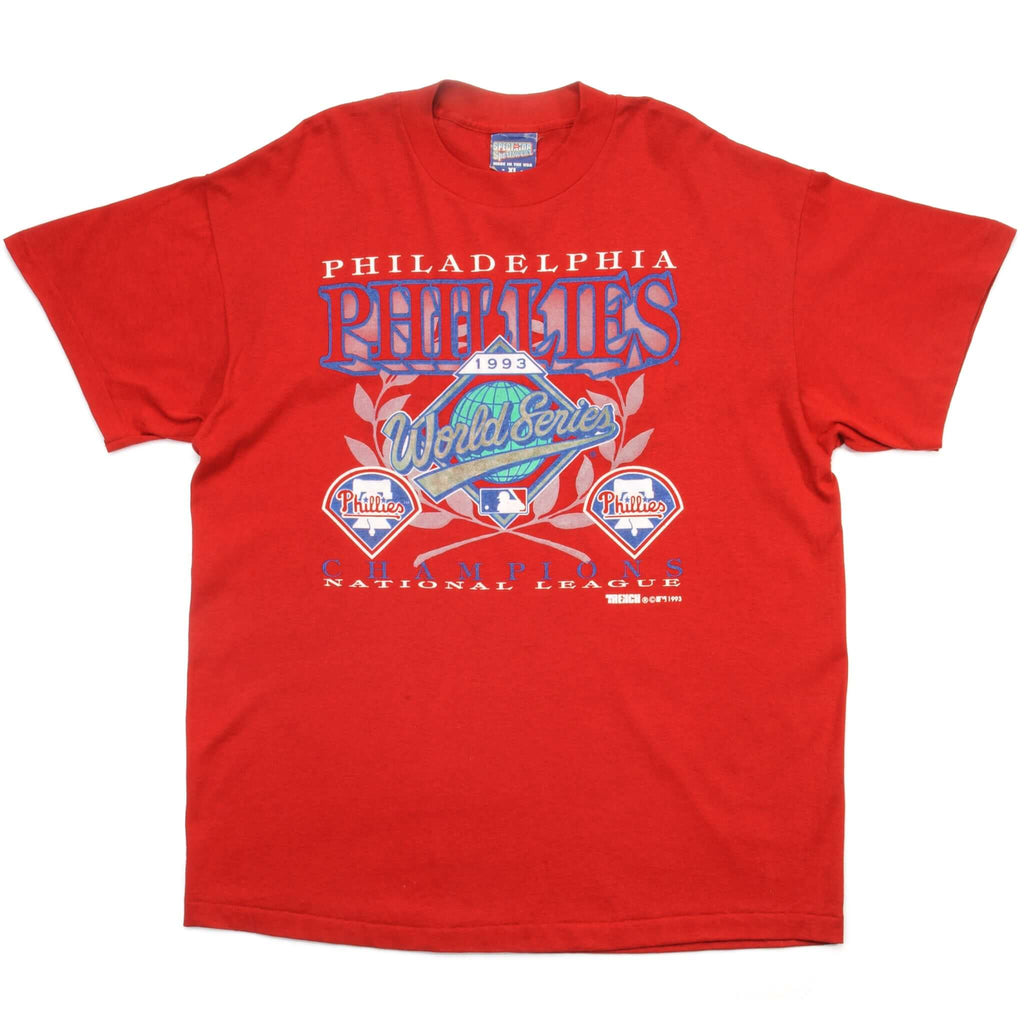 Vintage MLB Philadelphia Phillies Tee Shirt 1993 Size XL Made in USA