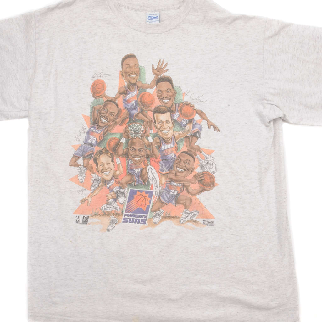 VINTAGE NBA PHOENIX SUNS TEE SHIRT 1990S SIZE LARGE MADE IN USA