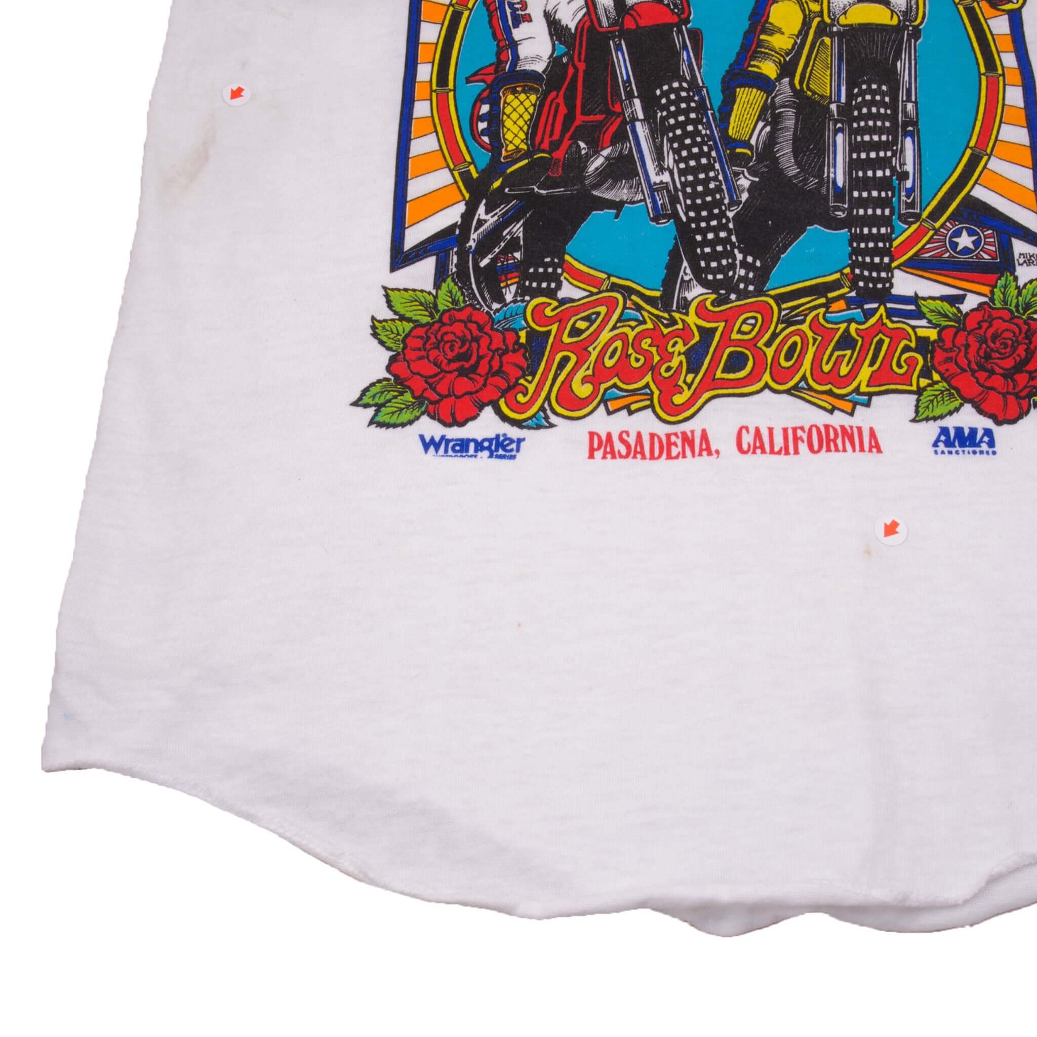Vintage AMA Superbowl Of Motocross August 6, 1983 At The Rosebowl Passadena, California Tee Shirt Size XS