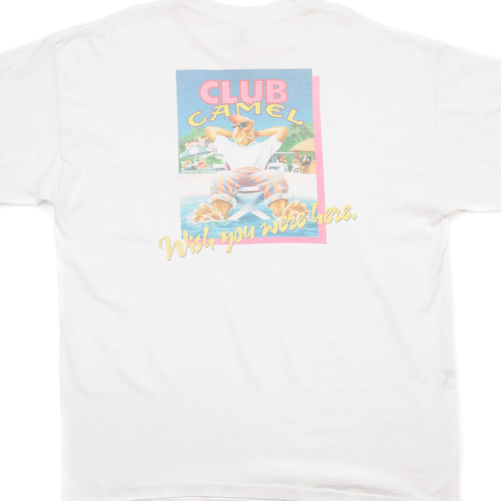 VINTAGE CLUB CAMEL TEE SHIRT 1991 SIZE LARGE MADE IN USA