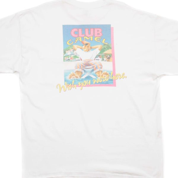 CAMISETA VINTAGE CLUB CAMEL 1991 TALLA GRANDE FABRICADA EN EE. UU.