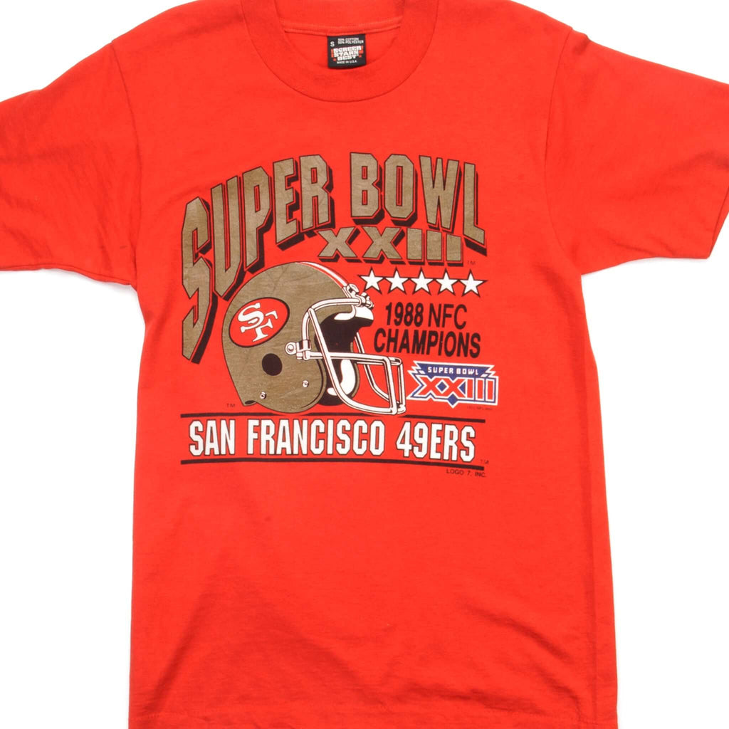 VINTAGE NFL SAN FRANCISCO 49ERS TEE SHIRT 1988 SIZE XS MADE IN USA DEADSTOCK