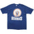 Vintage Illinois University Tee Shirt Size Large Made In USA with single stitch sleeves. blue