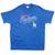 Vintage MLB Los Angeles Dodgers Tee Shirt 1987 Size Large Made In USA With Single Stitch Sleeves. Blue
