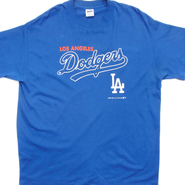 VINTAGE MLB LOS ANGELES DODGERS TEE SHIRT 1987 SIZE LARGE MADE IN USA