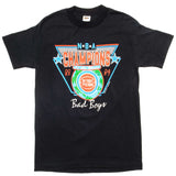 Vintage NBA Detroit Pistons Tee Shirt 1989 Size Small Made In USA With Single Stitch Sleeves. BLACK