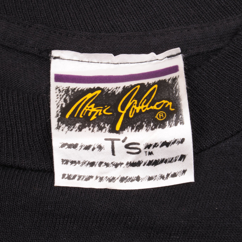 Vintage NBA Los Angeles Lakers Magic Johnson 1990s Tee Shirt Size Medium Made In USA.