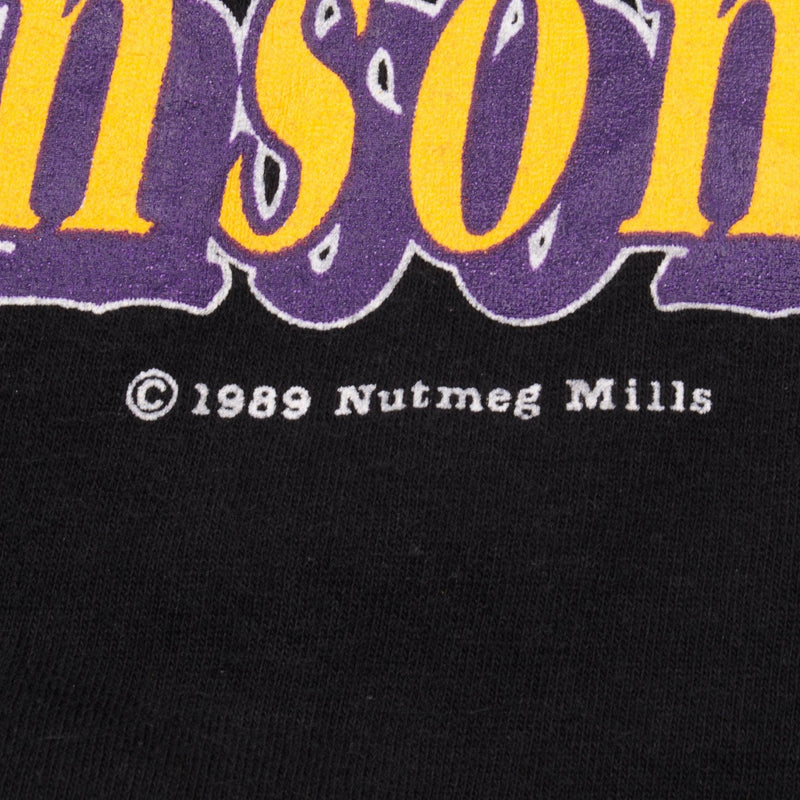 Vintage NBA Los Angeles Lakers Magic Johnson 1989 Tee Shirt Size XL Made In USA