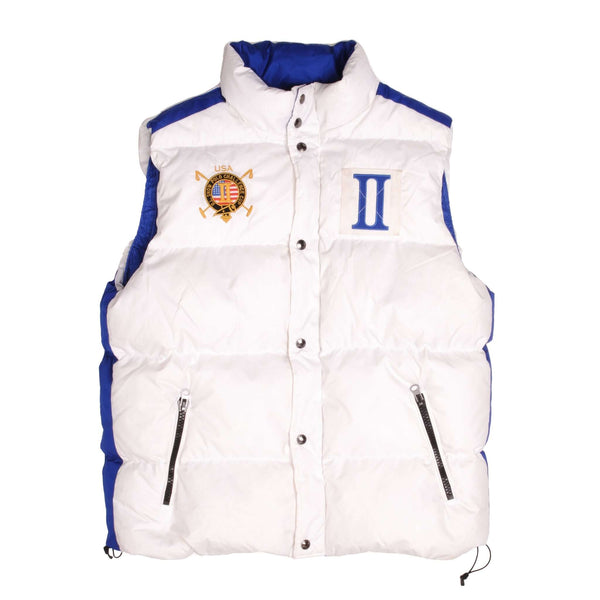 Vintage Polo Ralph Lauren Snow Polo Challenge II Cup USA Puffer Vest Jacket Size Large