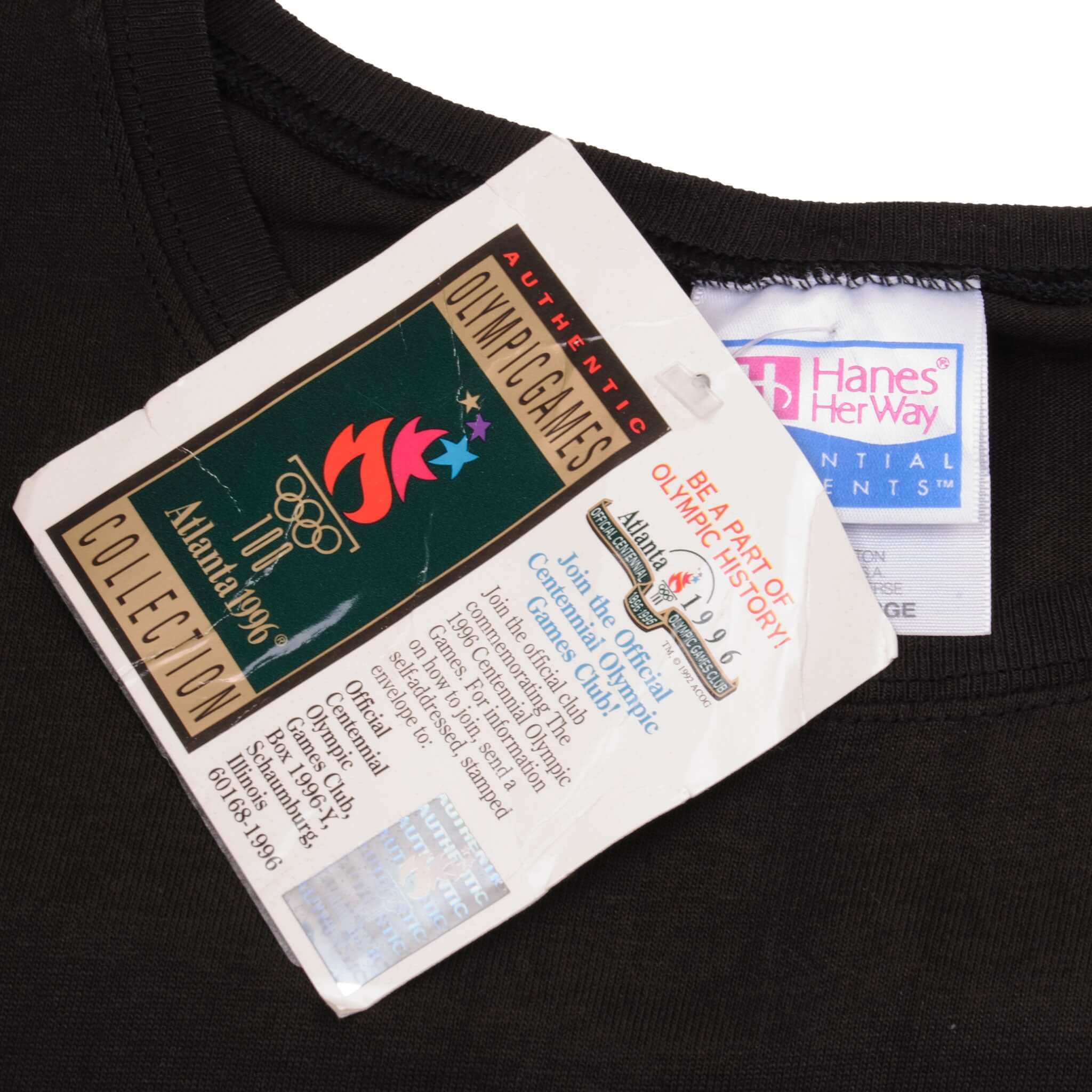 Vintage Atlanta Olympics 1996 Tee Shirt Size XL With Single Stitch Sleeves Made In USA