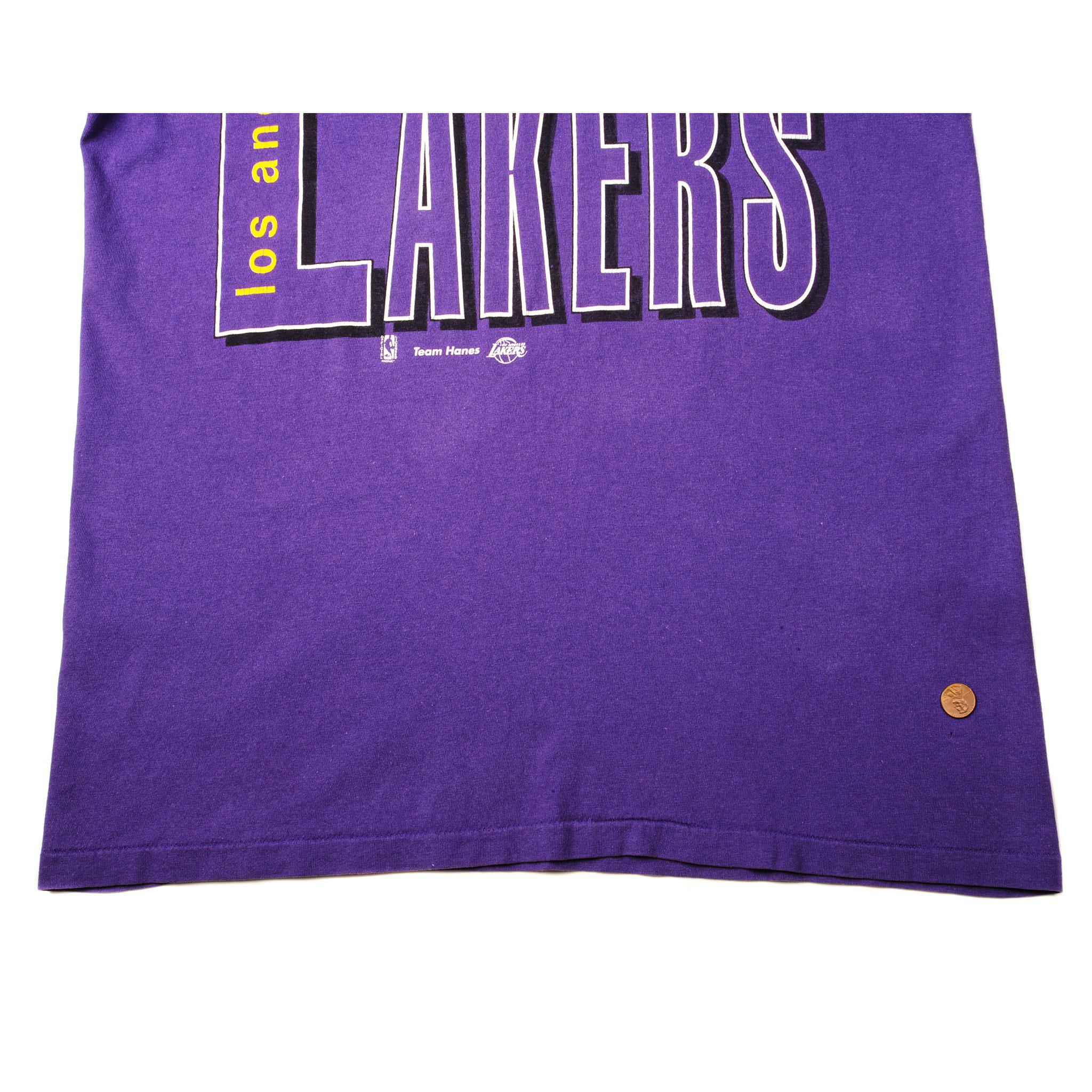 Vintage NBA La Lakers Tee Shirt 1980s Size Large Made in USA