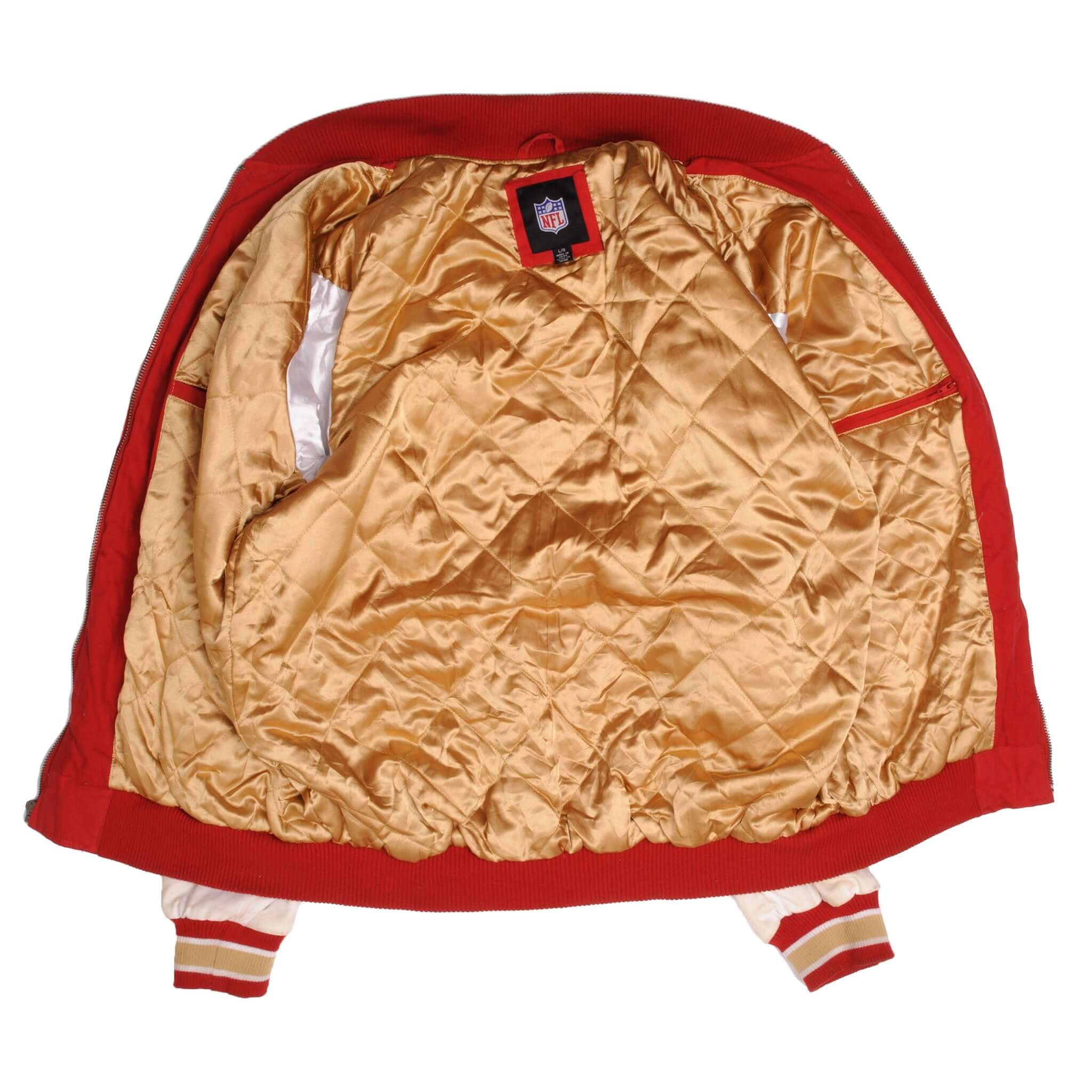 Vintage NFL San Francisco 49Ers Super Bowl Champion 1994, 1989, 1988, 1984, 1981 Jacket Size Large