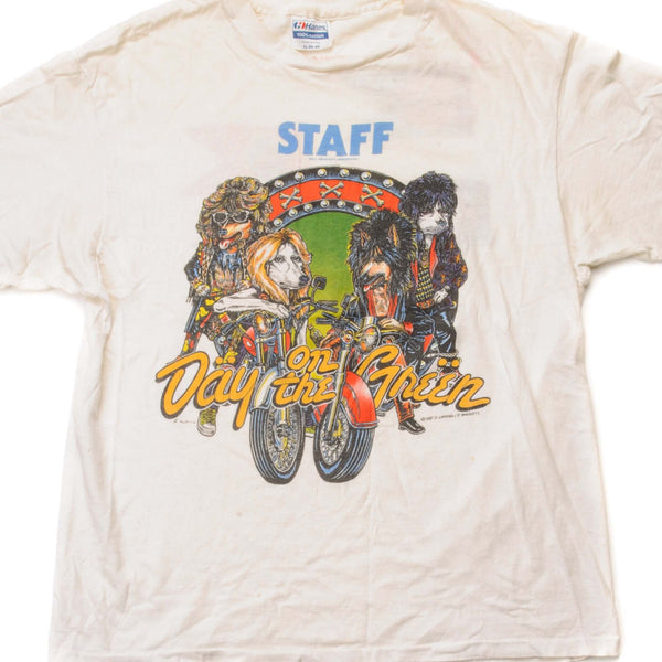 CAMISETA VINTAGE DEL FESTIVAL DAY ON THE GREEN 1987 TALLA GRANDE FABRICADA EN EE. UU.