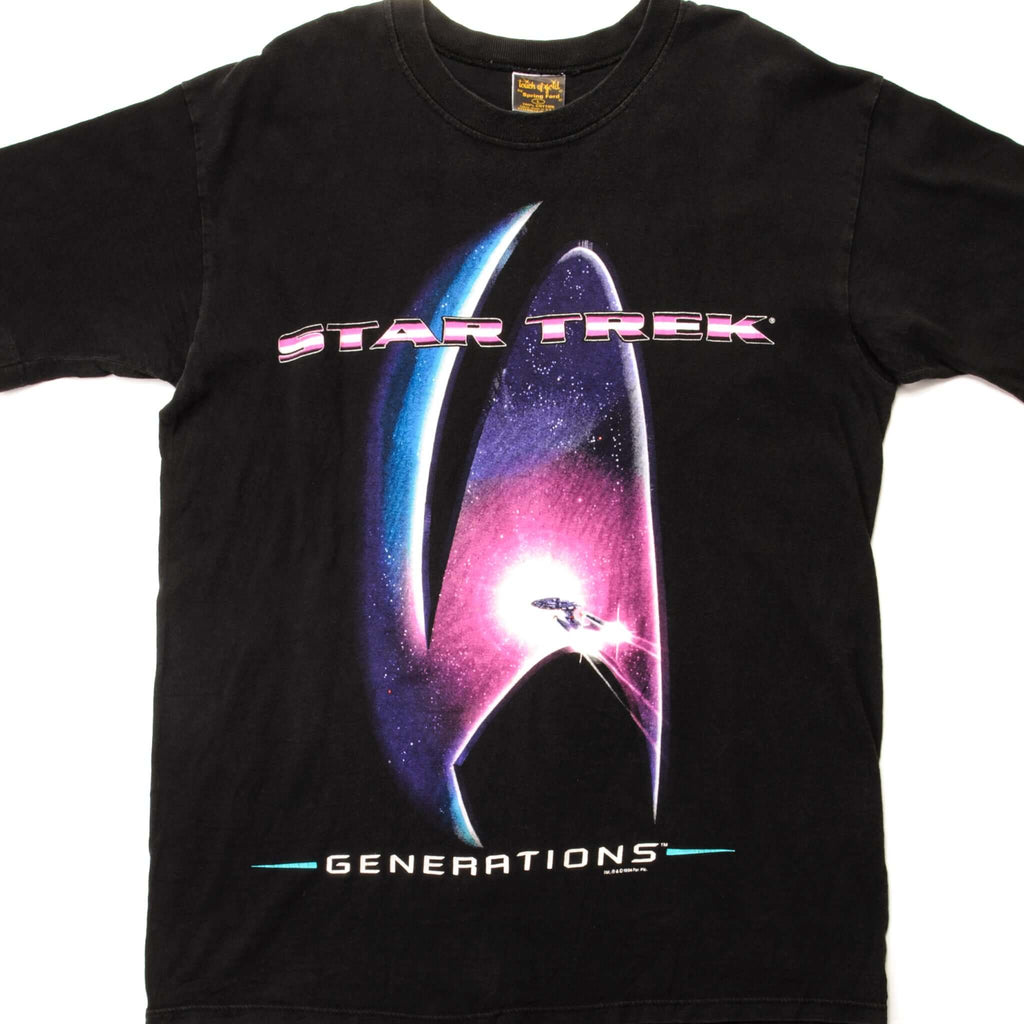 VINTAGE STAR TREK GENERATIONS TEE SHIRT 1994 SIZE LARGE