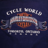 Vintage Harley Davidson Toronto, Canada 1987 Tee Shirt Size XL Made In Usa