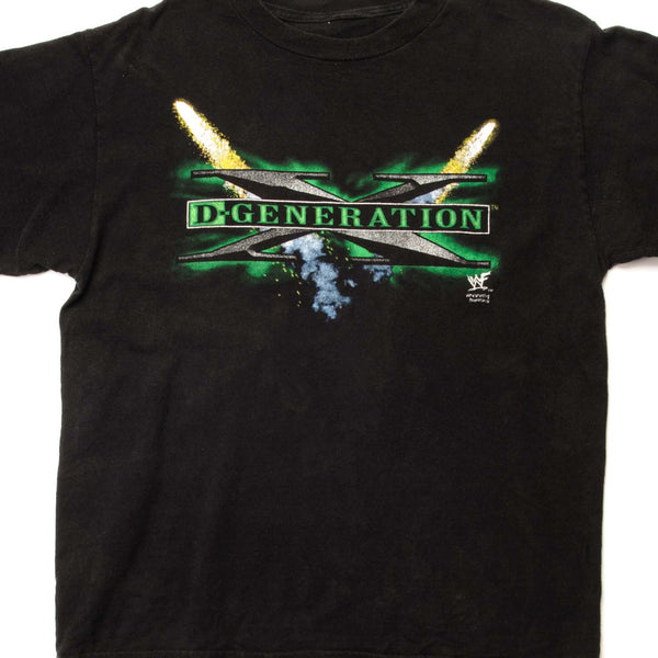 CAMISETA ANTIGUA WWF D-GENERATION X 1998 TALLA MEDIANA