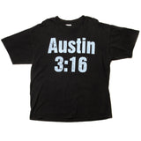 Vintage World Wrestling Federation Stone Cold Steve Austin 3:16 Tee Shirt 1997 Size XL. BLACK