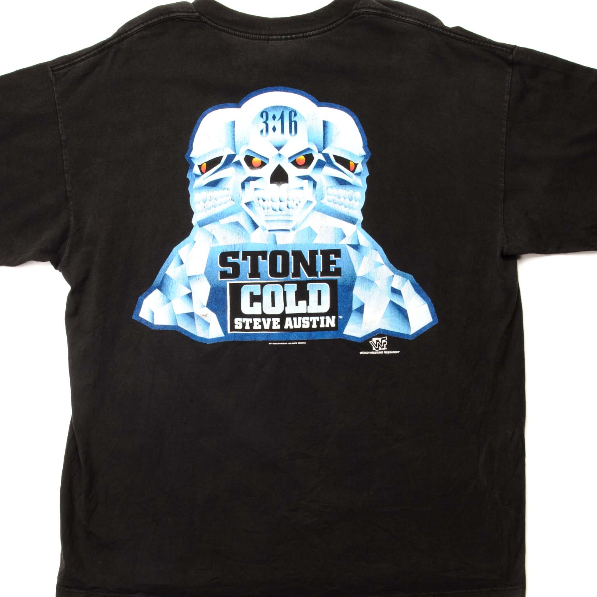 VINTAGE WWF STONE COLD STEVE AUSTIN TEE SHIRT 1997 SIZE XL