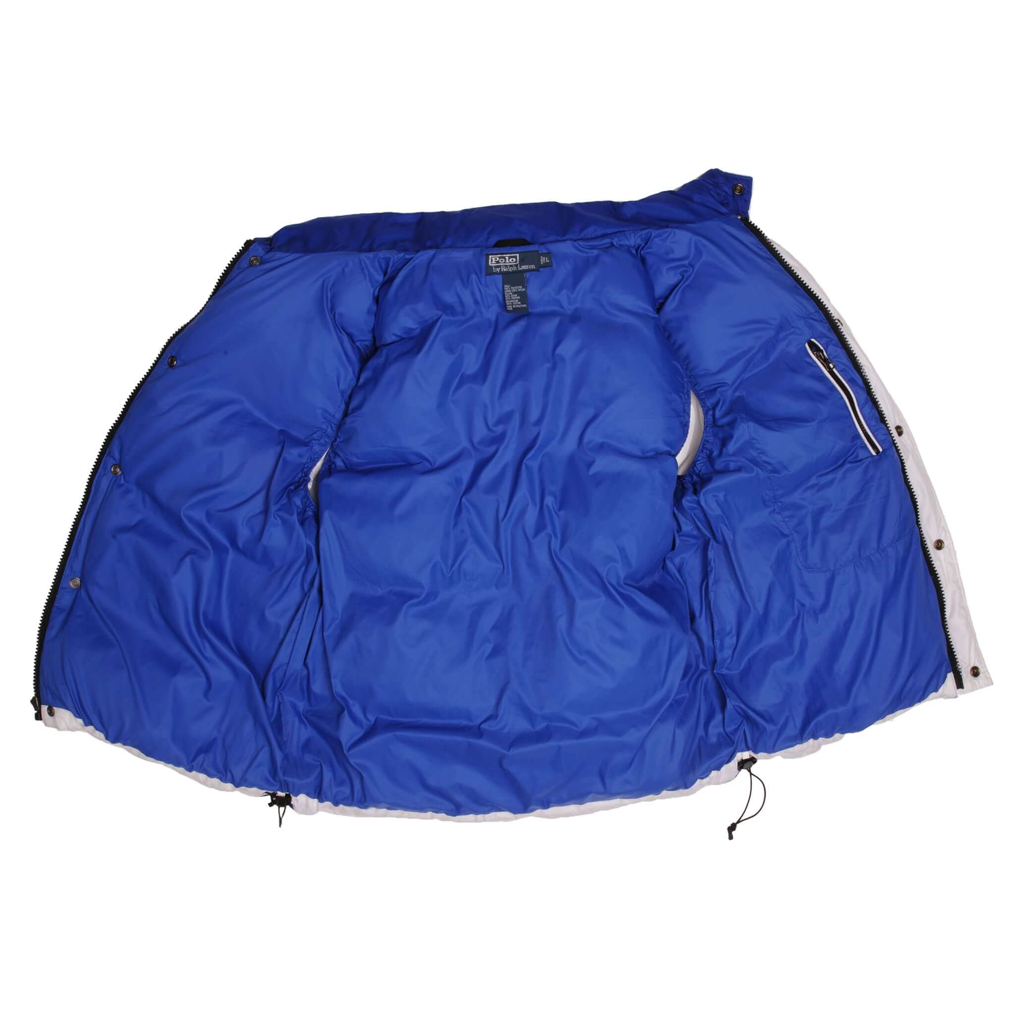 Vintage Polo Ralph Lauren Snow Polo Challenge II Cup USA Puffer Vest Jacket Size Large