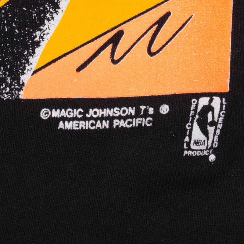 Vintage NBA Los Angeles Lakers Magic Johnson 1990s Tee Shirt Size Medium Made In USA.