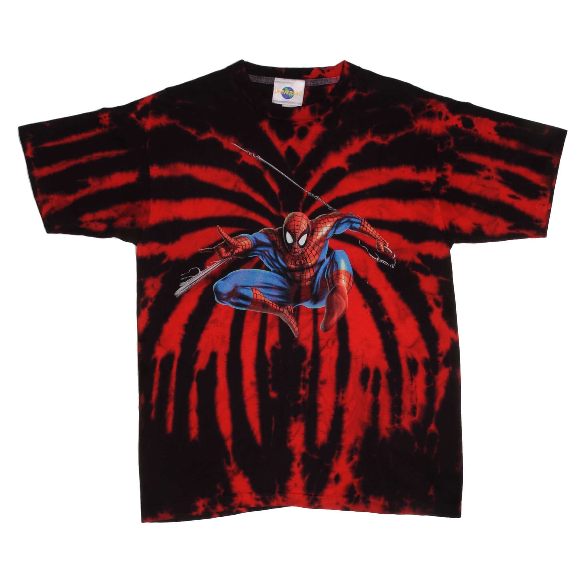 Vintage Spider Man Universal Studio Tee Shirt 1990S Size Medium Made In Usa With Single Stitch Sleeves