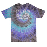 Vintage Tie-Dye Are You Experienced Bethel Woodstock 1994 Tee Shirt Size XL Made In USA With Single Stitch Sleeves