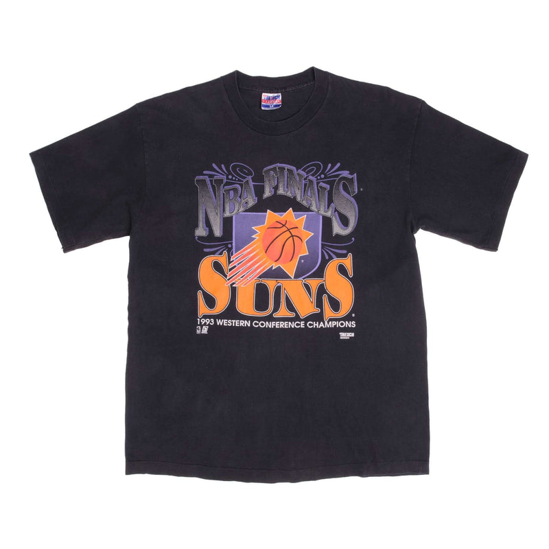 Vintage NBA Finals Phoenix Suns 1993 Western Conference Champions Tee Shirt Size XL With Single Stitch Sleeves 