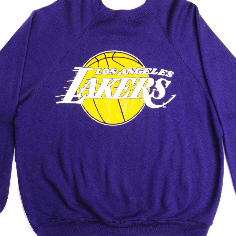 VINTAGE NBA LOS ANGELES LAKERS SWEATSHIRT SIZE XL MADE IN USA 1980s