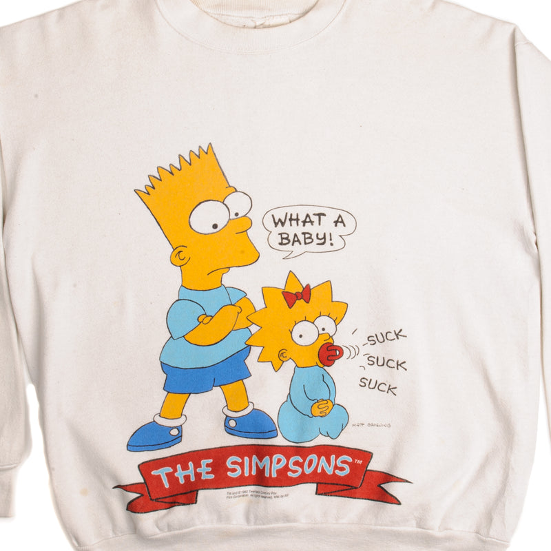 VINTAGE THE SIMPSONS SWEATSHIRT 1990 SIZE XL MADE IN USA