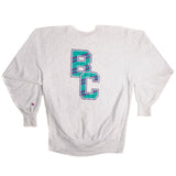 Vintage Champion Reverse Weave Boston College Sweatshirt 1990-Mid 1990S Size 2XL Made In USA. GREY