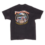 Vintage Harley Davidson A Ride In Paradise Pacific Honolulu, Hawaii Tee Shirt Size Large