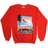 Vintage Speed Limit 70 California Dreamin' Sweatshirt Size Small. RED