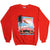 Vintage Speed Limit 70 California Dreamin' Sweatshirt Size Small. RED