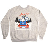 Vintage Bud Light Spuds Mackenzie The Original Party Animal Sweatshirt 1987 Size XL Made In USA. GREY