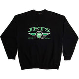 Vintage NFL New York Jets Sweatshirt Size XL Made In USA. BLACK