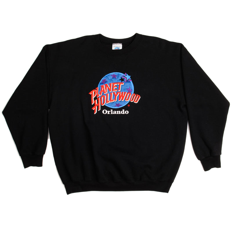 Vintage Planet Hollywood Orlando Sweatshirt Size XL Made In USA. BLACK