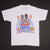 VINTAGE NBA DETROIT PISTONS VS LOS ANGELES LAKERS TEE SHIRT 1989 SIZE MEDIUM