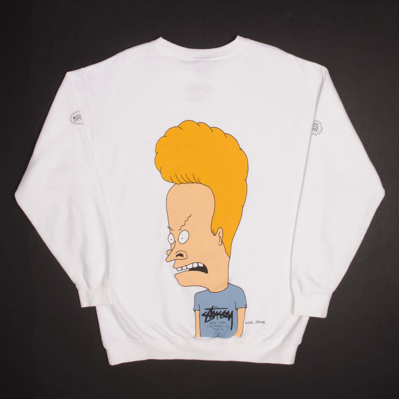 VINTAGE STUSSY X BEAVIS BUTT HEAD SWEATSHIRT SIZE MEDIUM MADE IN USA Vintage rare usa