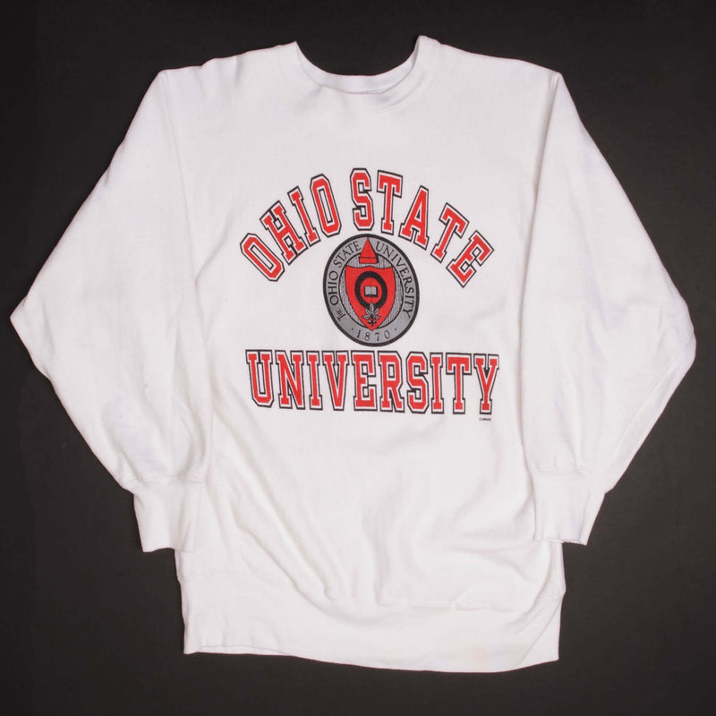 Vintage Champion Reverse Weave Ohio State University Sweatshirt 1980s Size 2XLarge Made In USA